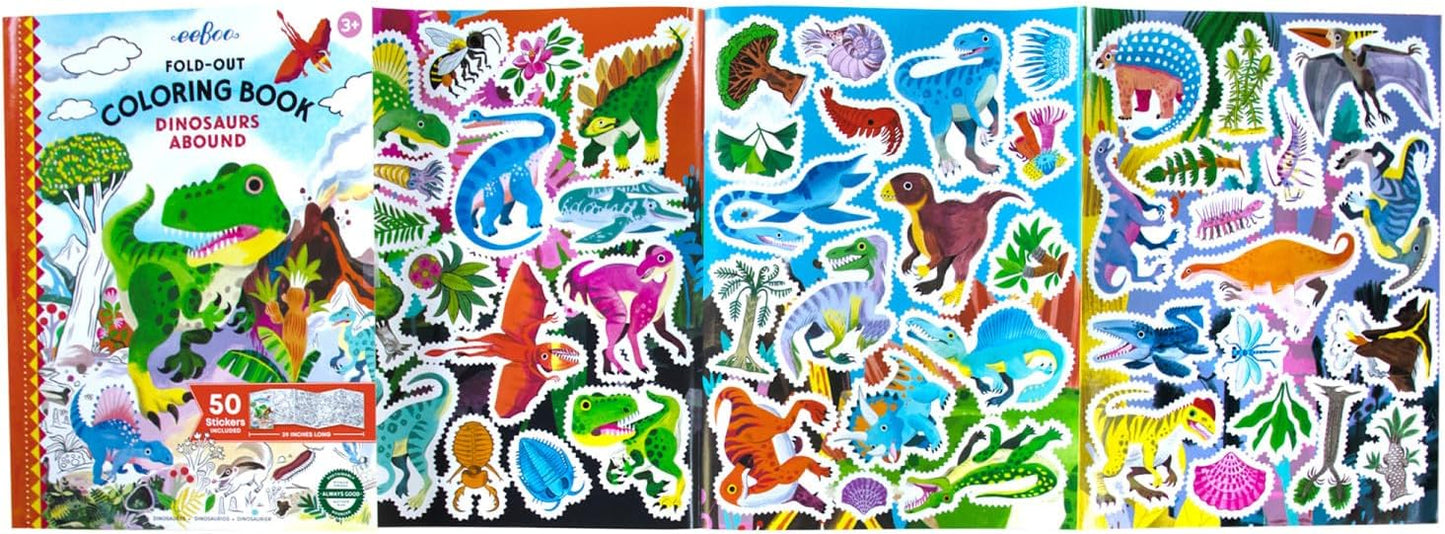 DINOSAURS ABOUND COLORING BOOK