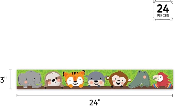 JUNGLE FRIENDS BORDER