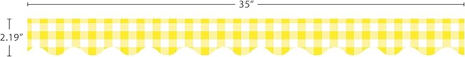 YELLOW GINGHAM TRIMMER