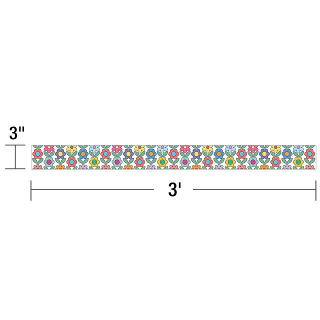 FLOWERS STRAIGHT BORDER