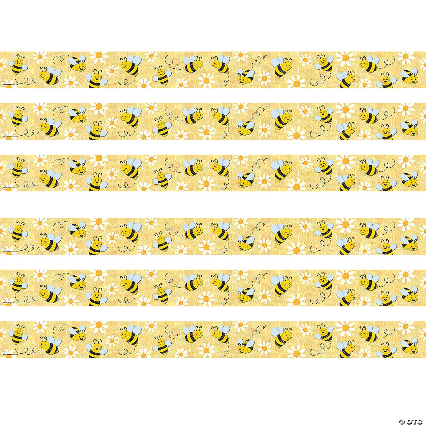 Buzzing Bees Straight Border Tri