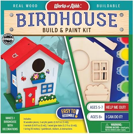 BIRDHOUSE BUILD AND PAINT YOU