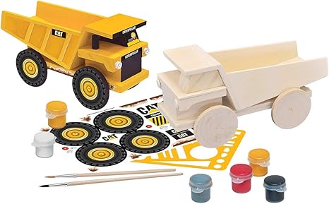 DUMP TRUCK WOOD PAINTING SET