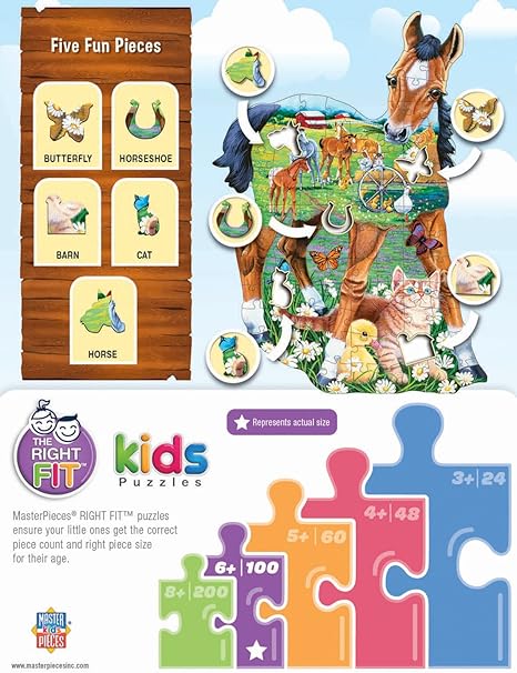 PONY PLAYTIME SHAPED PUZZLE