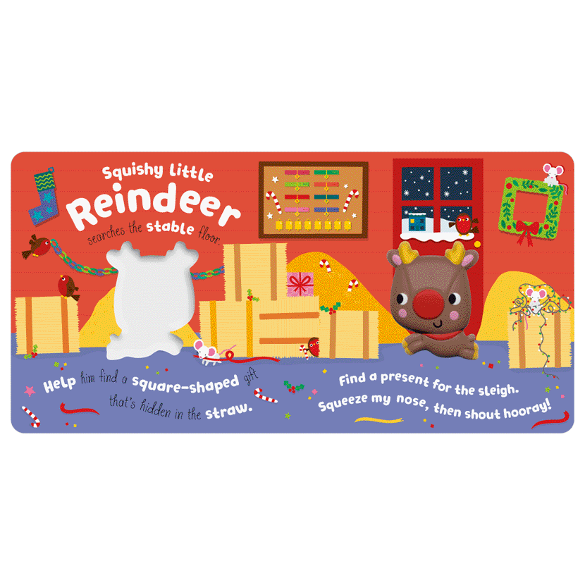 Board Book Squish 'n' Squeeze Reindeer!