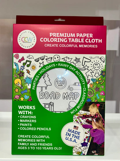 Cars & Trucks Road Map Mat | Giant Coloring Play Activity