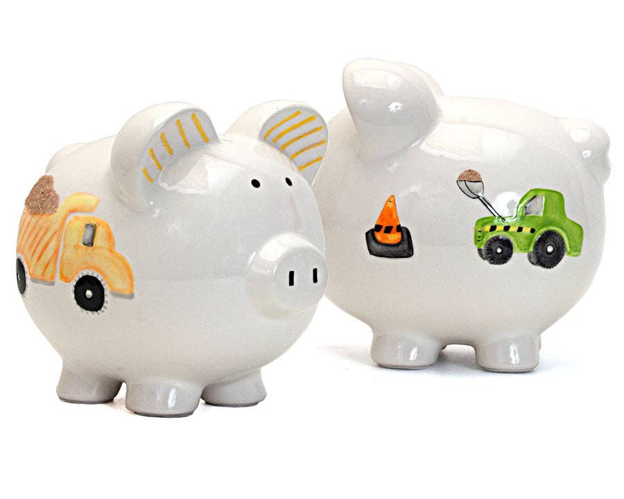 Digger Truck Large Piggy Bank
