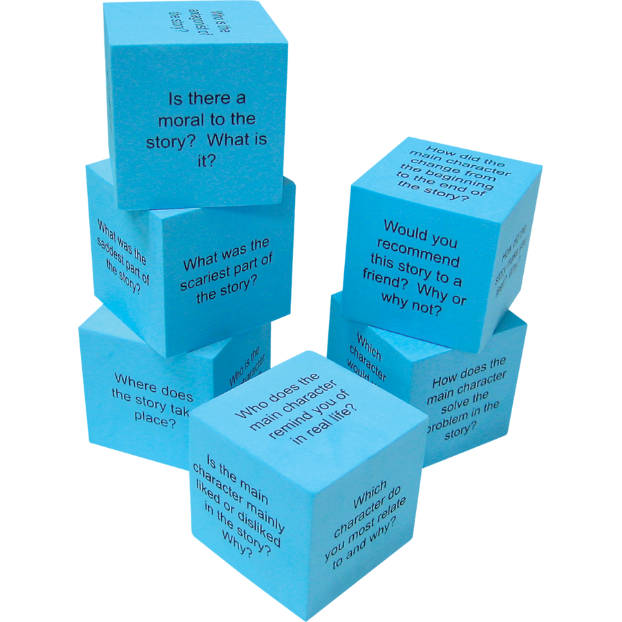 Foam Reading Comprehension Cubes