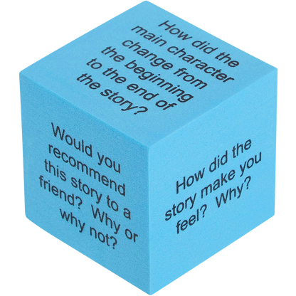 Foam Reading Comprehension Cubes