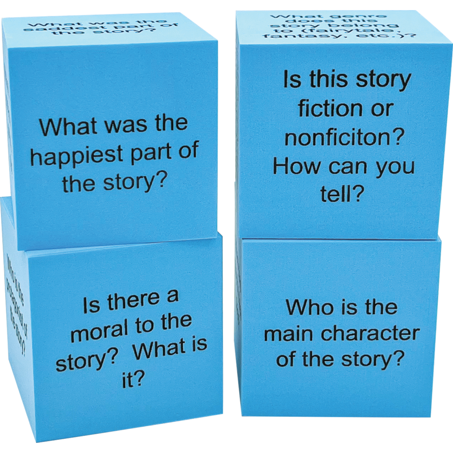 Foam Reading Comprehension Cubes
