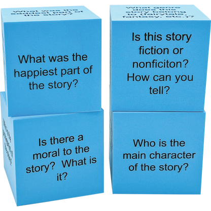 Foam Reading Comprehension Cubes