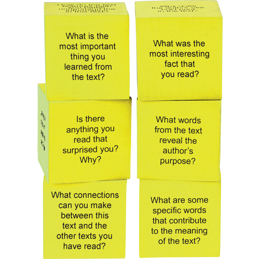 Foam Nonfiction Comprehension Cubes