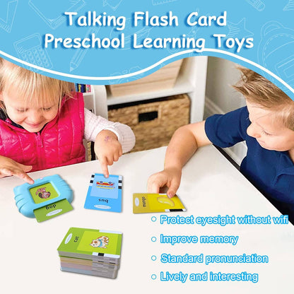 Children Learning Audible Talking Flash Cards For Kids: 1 Pack(Mix & Match Colors)