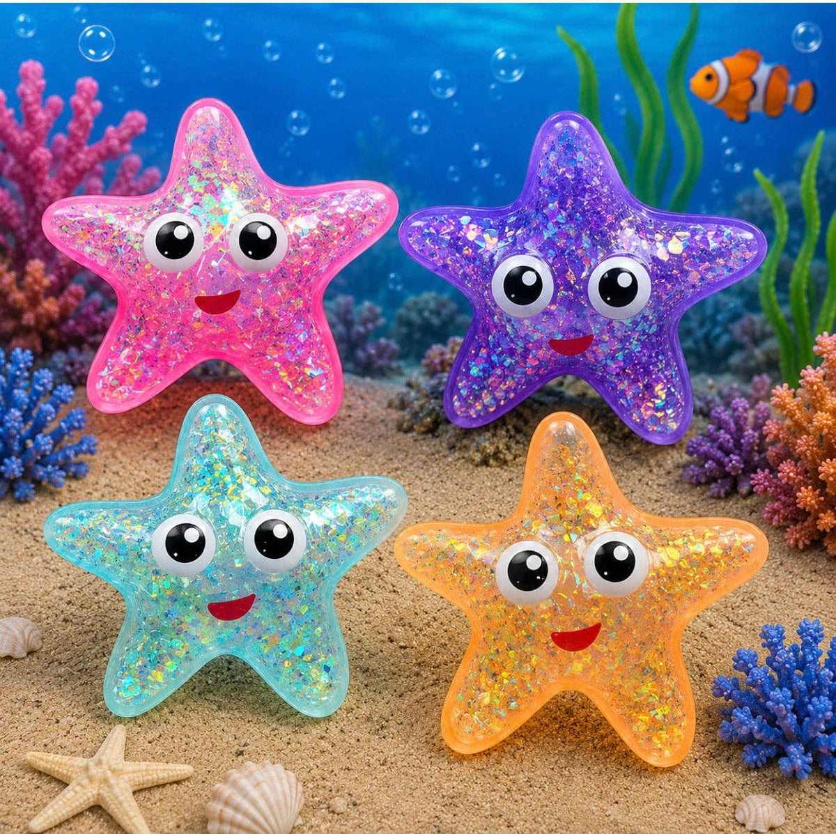 Starfish Maltose Squishy: Blue