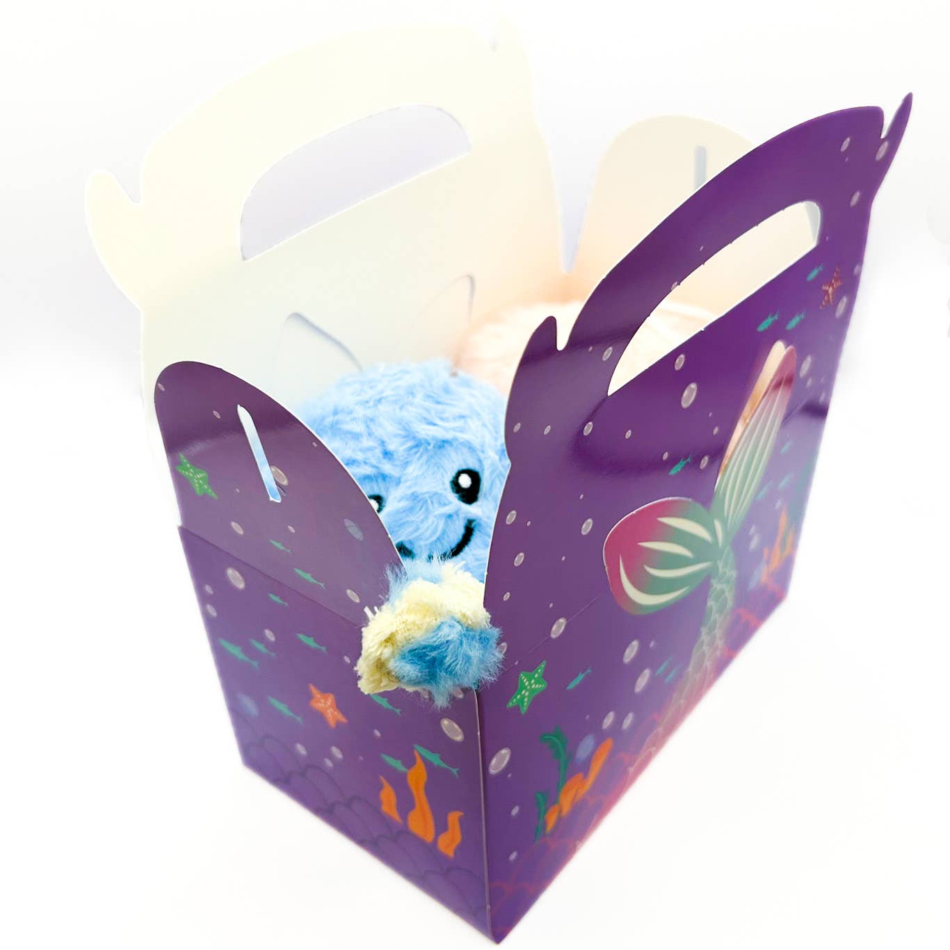 CLOSE OUT: Large Ocean Themed Gift Box with Handle