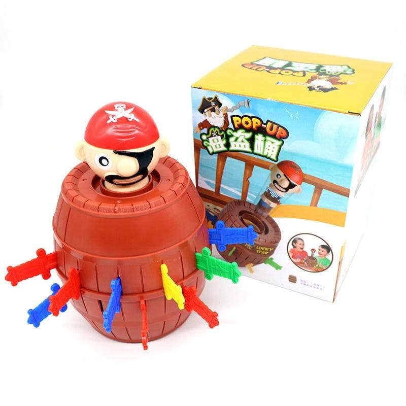 Pirate Barrel Game Pirate Funny Barrel Novelty Toy Bucket: 1 pack