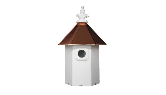 Blue Bird House w/copper roof Item: BBHC