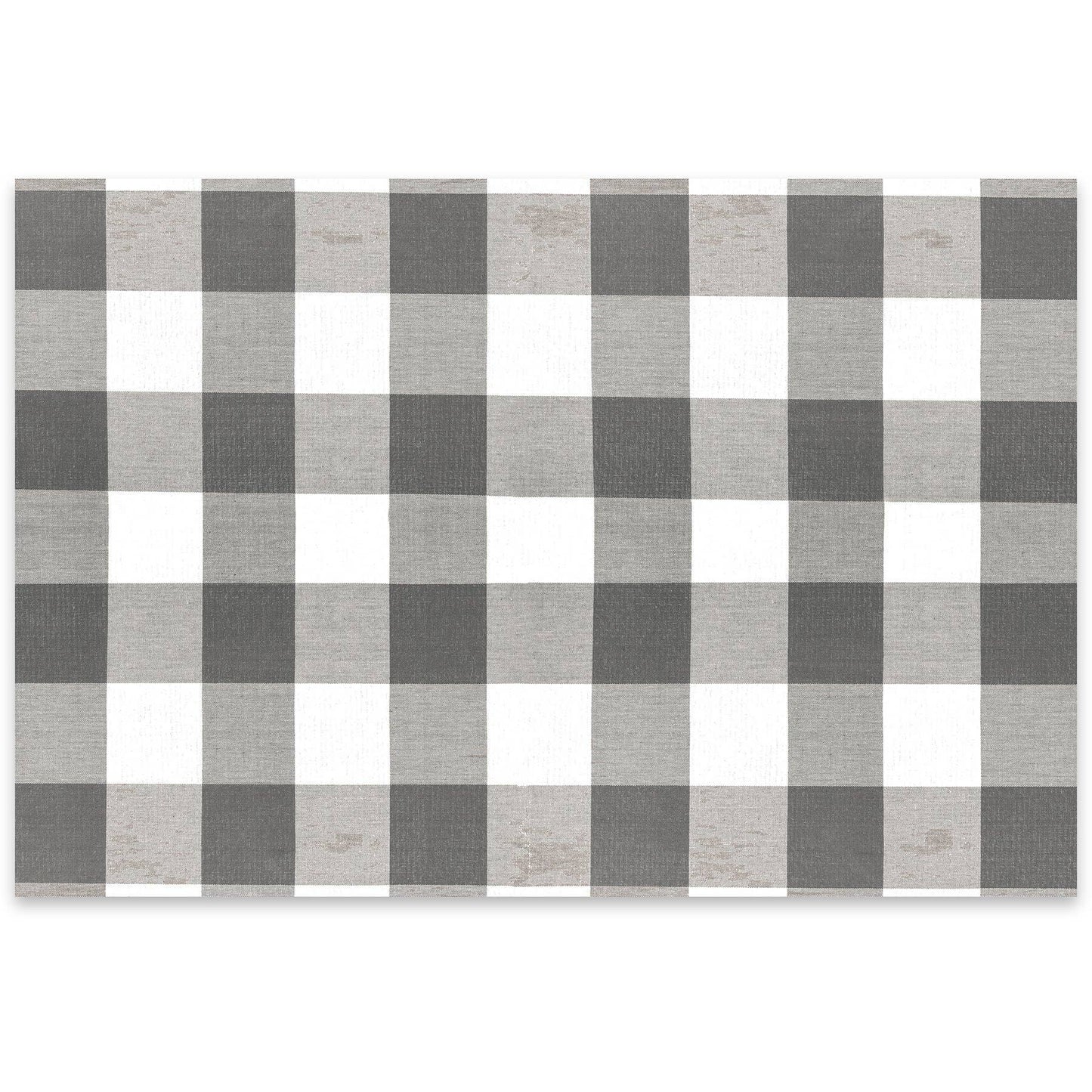 Gray Buffalo Check Paper Placemat Pad