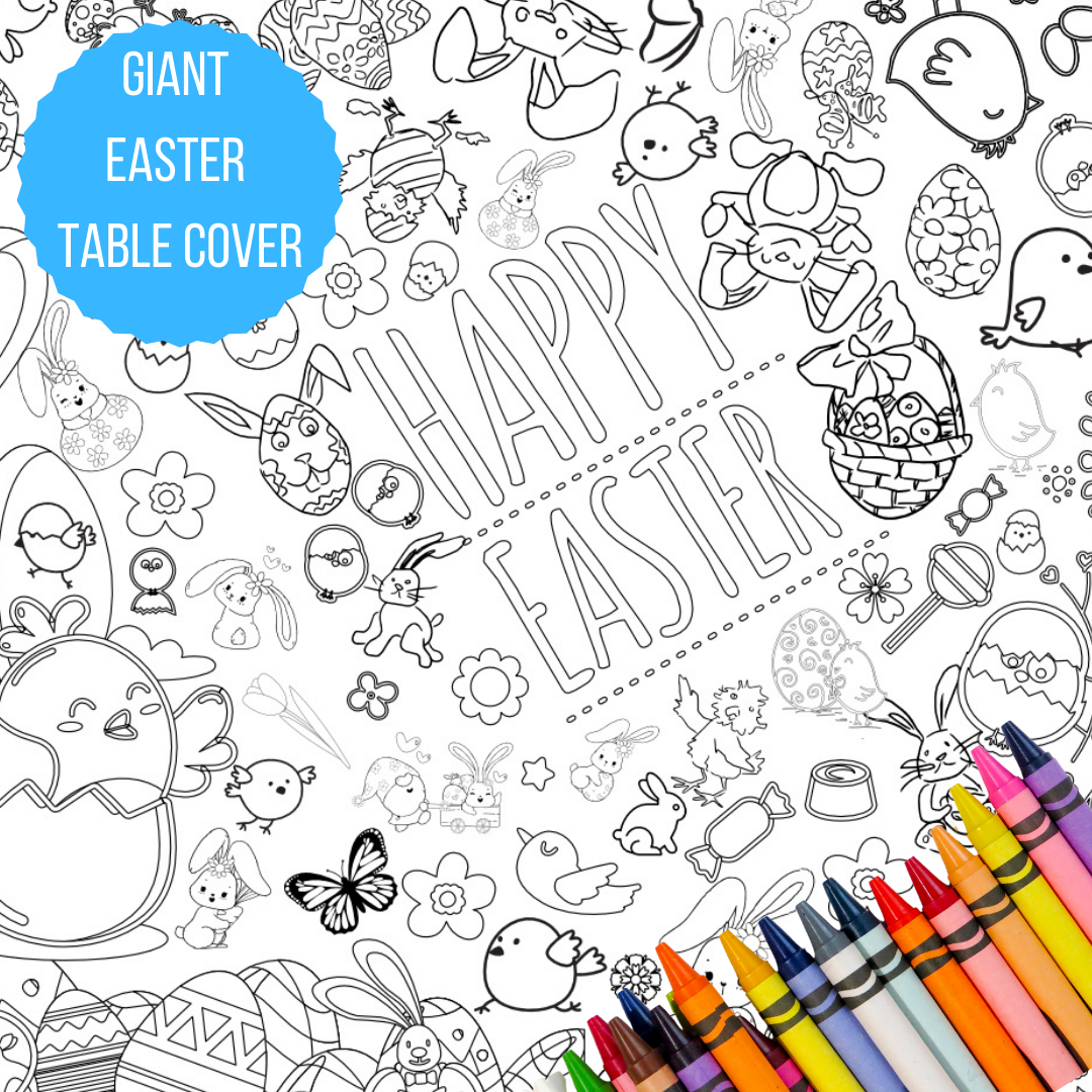 Easter Coloring Tablecloth Activity