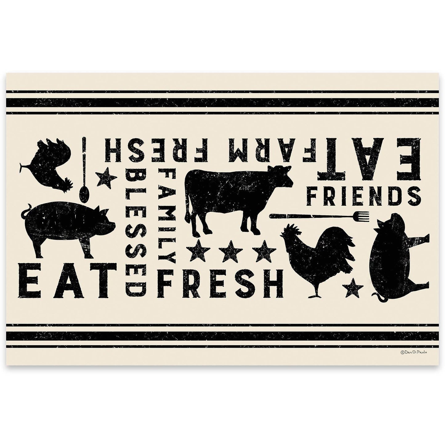 Farmhouse Paper Placemat Pad