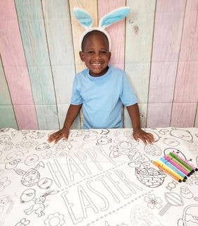 Easter Coloring Tablecloth Activity