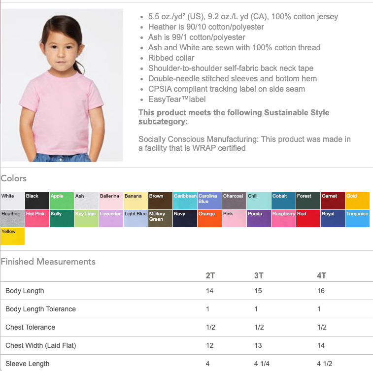 Rabbit Skins Toddler Cotton Jersey Blank T-Shirt 3301T 3301J: White / 2T