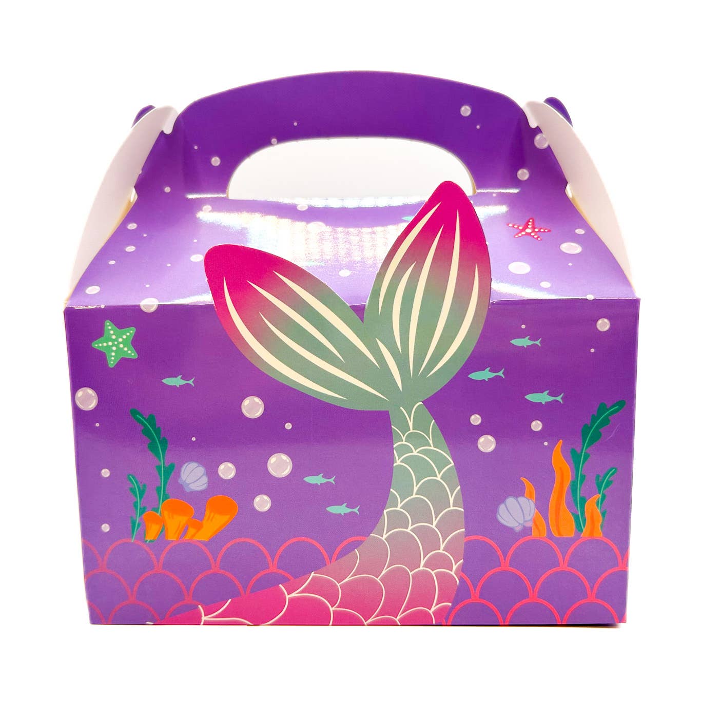 CLOSE OUT: Large Ocean Themed Gift Box with Handle