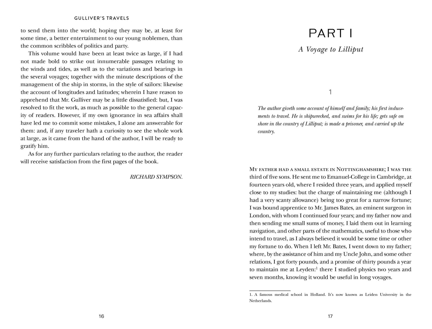 Gulliver's Travels by Jonathan Swift