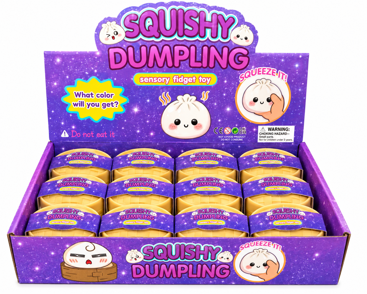 Squishy Dumpling Hard Squish Sensory Toy MSDS9
