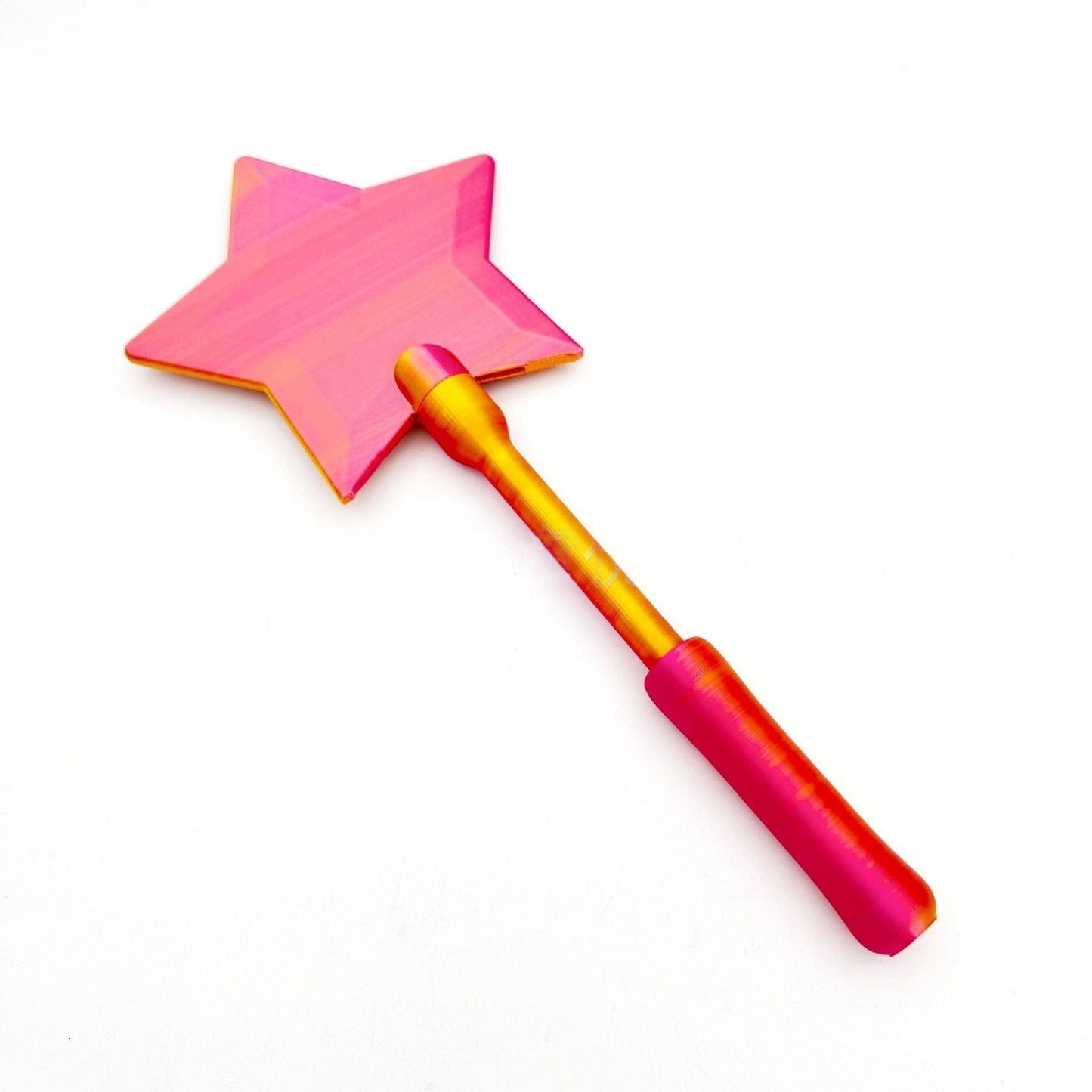 Card Holder Magic Wand 3D Printed Tap To Pay: Blue Pink-35.5 x 15.5 cm-90 g