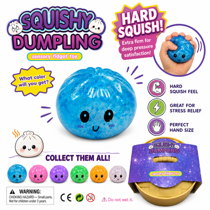 Squishy Dumpling Hard Squish Sensory Toy MSDS9