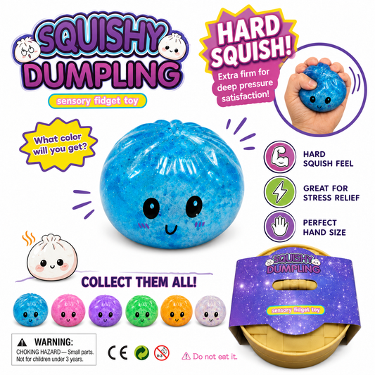Squishy Dumpling Hard Squish Sensory Toy MSDS9
