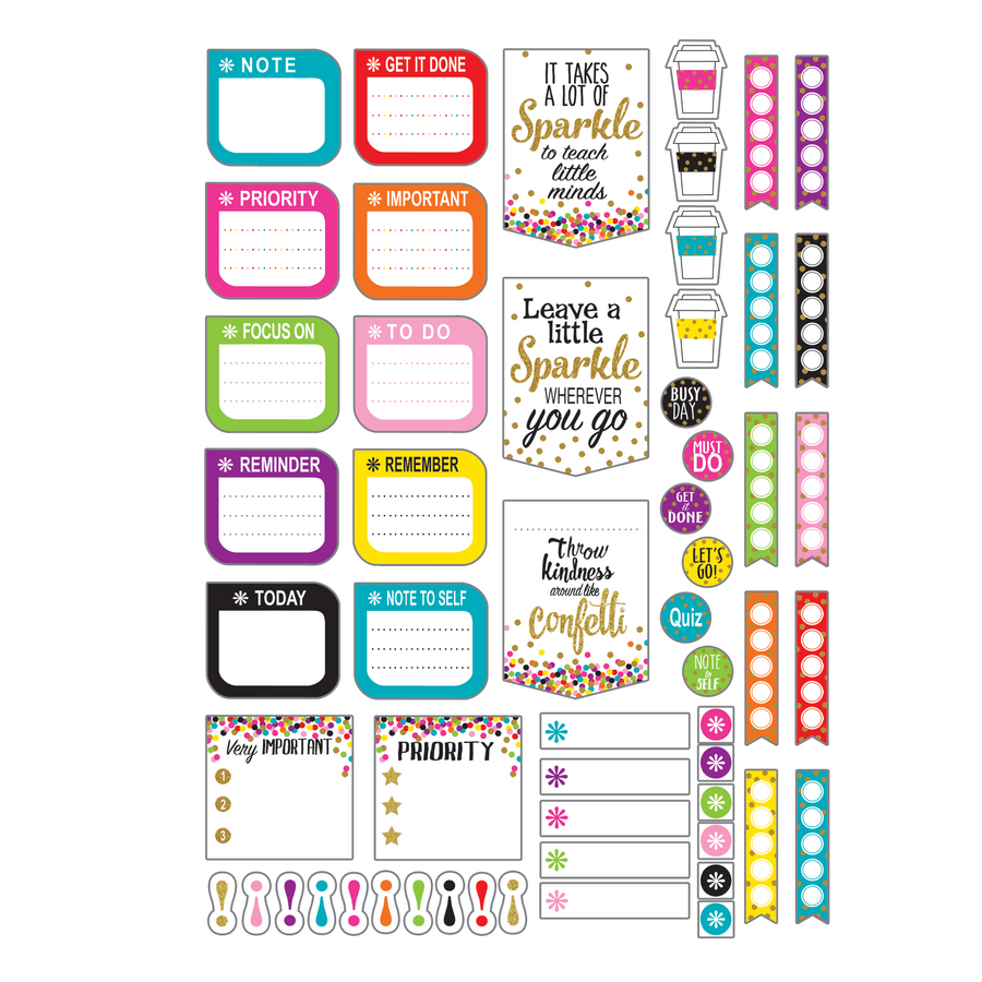 CONFETTI LESSON PLANNER W/ STICKERS