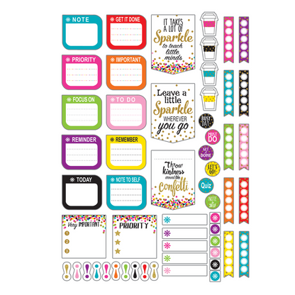 CONFETTI LESSON PLANNER W/ STICKERS