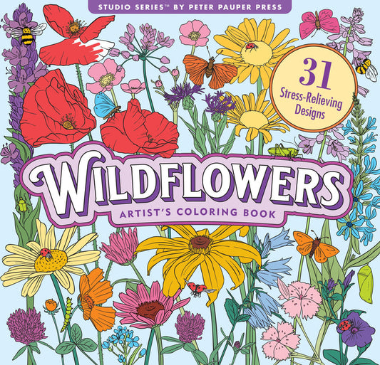 WILDFLOWERS ARTIST'S COLORING BO