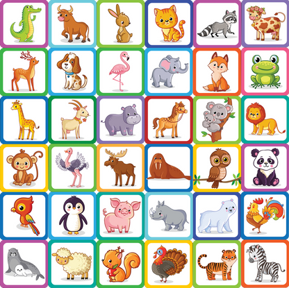 ANIMALS MEMORY MATCH GAME