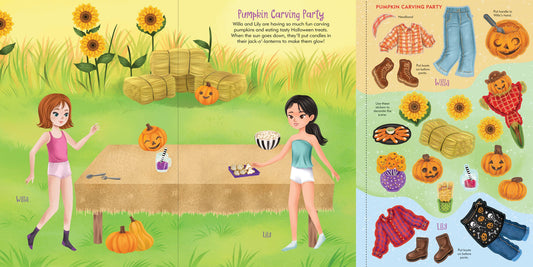 HALLOWEEN STICKER DOLL DRESS UP