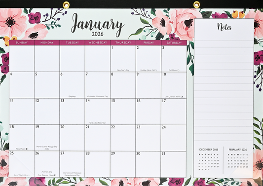 DESK CALENDAR 2026 CALENDAR YEAR