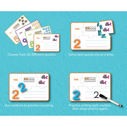 NUMBERS 1-20 LEARNING PUZZLE