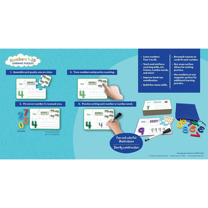 NUMBERS 1-20 LEARNING PUZZLE