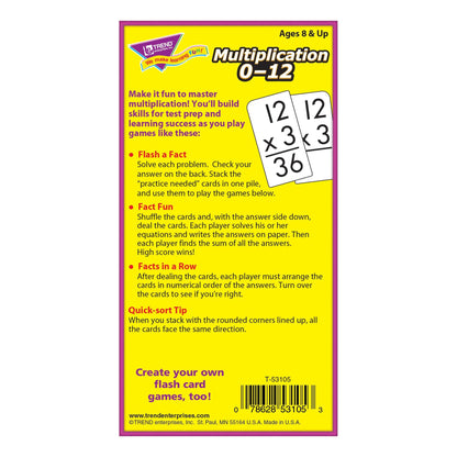 MULTIPLICATION 0-12/FLASH CARD
