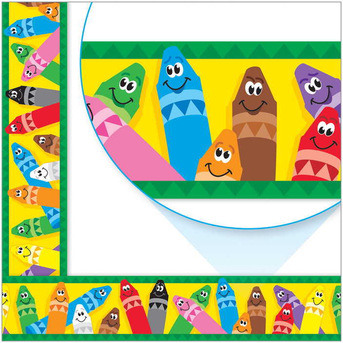 COLORFUL CRAYONS BORDER