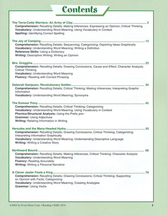 READING SKILL SHARPENERS 6