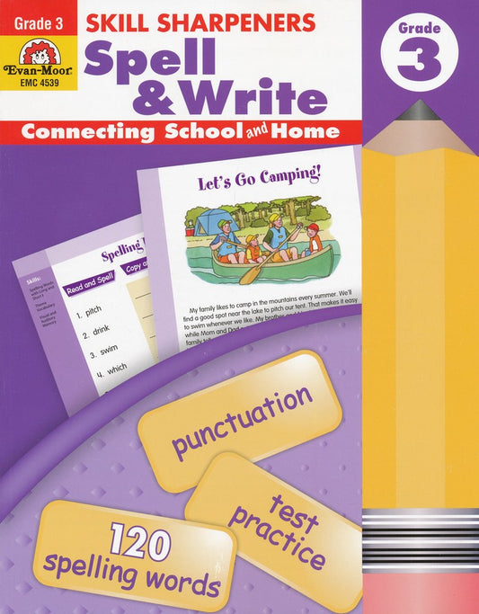 SPELL AND WRITE 3 SKILL SHARPE