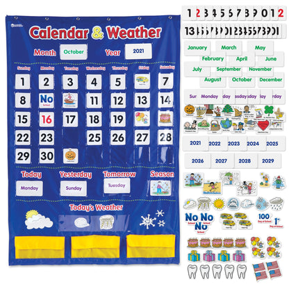 CALENDAR AND WEATHER POCKET CH