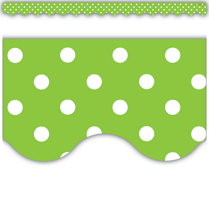 LIME MINI POLKA DOT TRIMMER