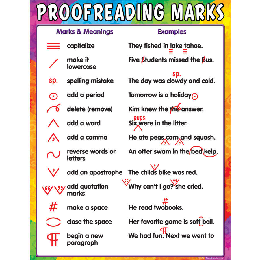 PROOFREADING MARKS