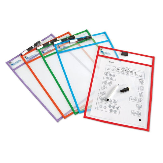 WRITE AND WIPE POCKETS