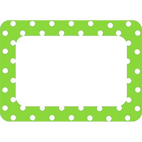 LIME GREEN NAME TAGS