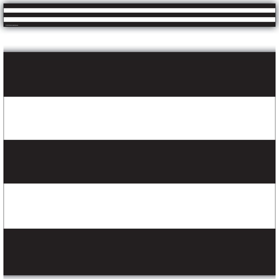 BLACK & WHITE STRIPE TRIMMER